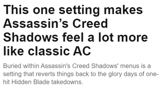 《AC影》这一功能获外媒称赞：回归经典刺杀体验